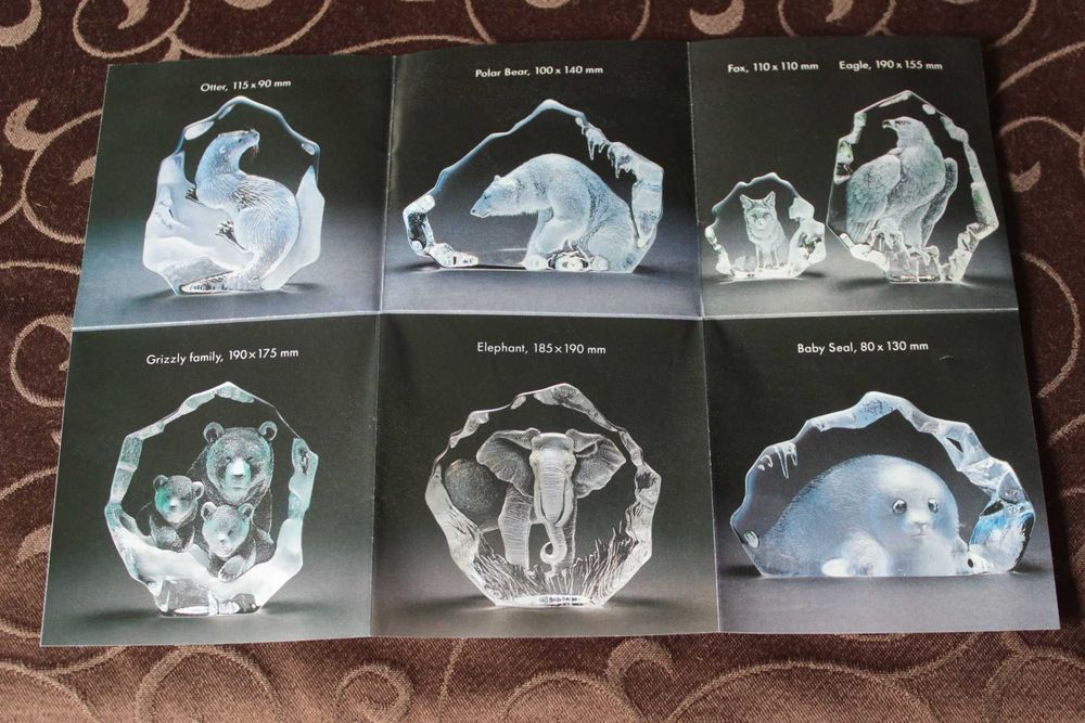 Escultura de Alce em Cristal Mats Jonasson