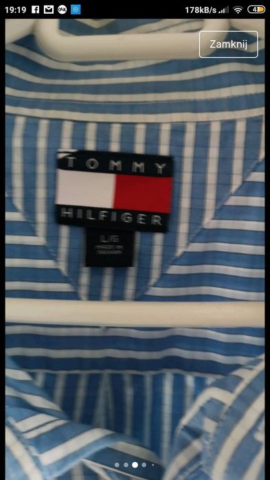 Koszula Tommy Hilfiger oryginalna bawełniana