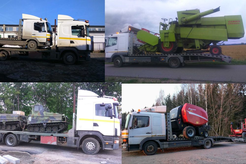 Pomoc drogowa laweta transport sprzętu rolniczego oraz budowlanego