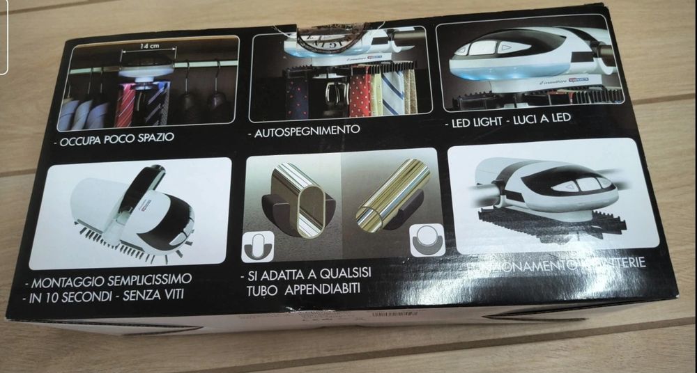 Organizador gravatas electrico Termozetta novo.