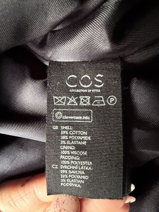 Kurtka płaszcz COS  ciemny granat