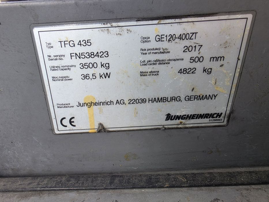 Wózek widłowy Jungheinrich TFG435
