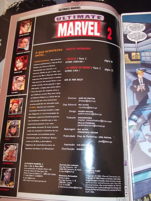 Livros BD Ultimate Marvel X-men Homem-Aranha
