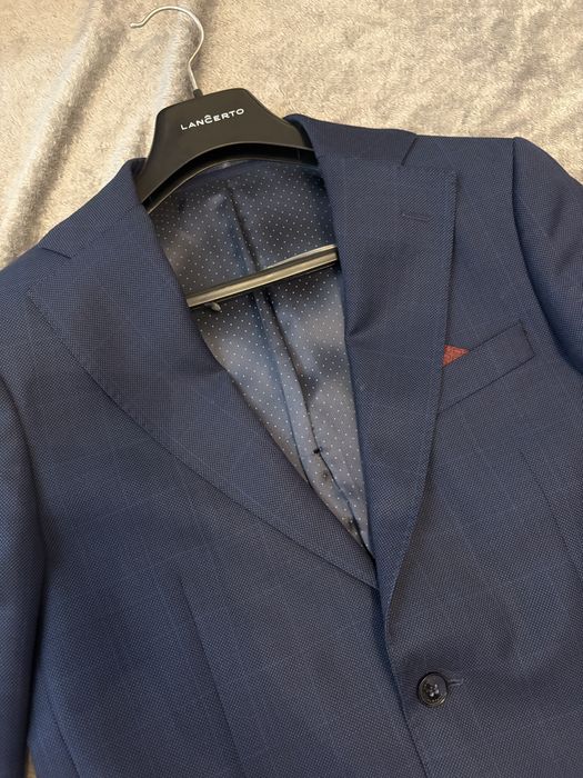 Garnitur Lancerto Slim 100% Wełna r. 176 (wesele, ślub, obrona) stan idealny