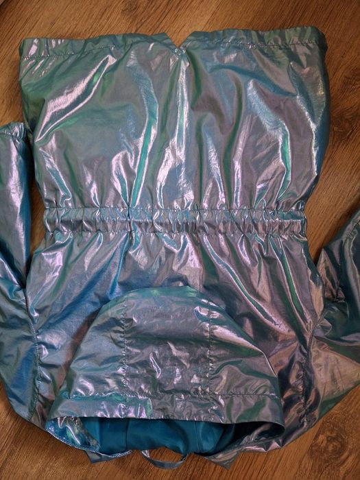 Kurtka parka holograficzna