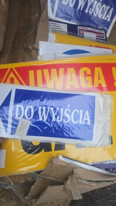 Tablice informacyjne do magazynu, firmy, budynków