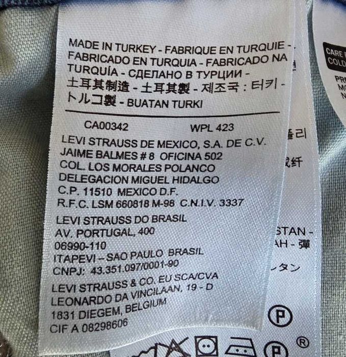 Levi’s Demi Curve Straight, granatowe, niski stan 31/32