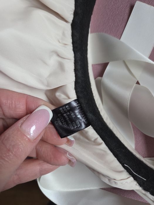 Czepek bonnet opaska z wiązaniem