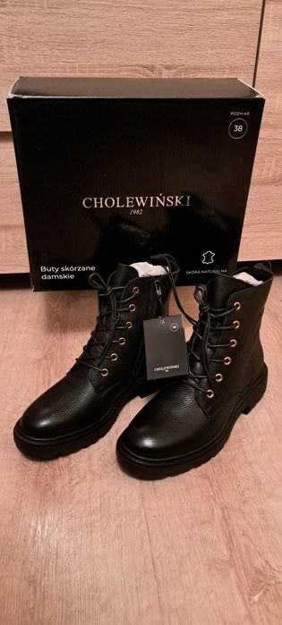 Cholewiński buty skórzane damskie