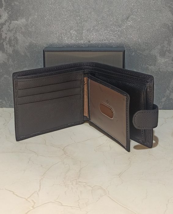 Кошелек мужской кожаный Tailian гаманець чоловічий шкіряний чорний