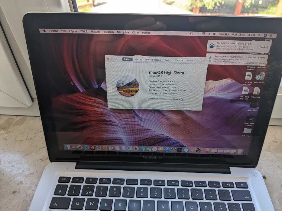 Apple MacBook pro mid-2012 i5 2,5ghz 2/4 high sierra, bateria