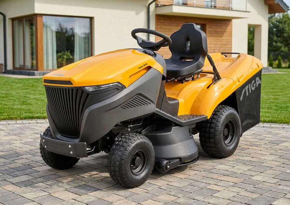 Traktor ogrodowy Kosiarka Stiga Estate 798 W z koszem Skrzynia automatyczna Silnik Dwucylindrowy Nowy