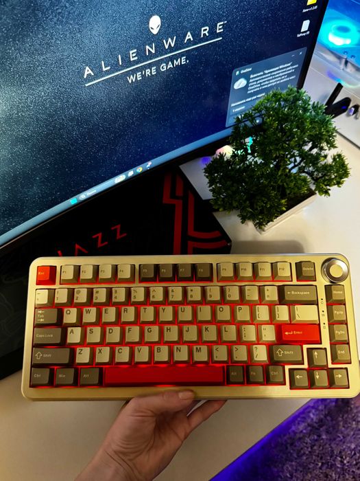 ‼️• Ajazz AK 820 Max Plus Grey / Flying Fish Switch •‼️