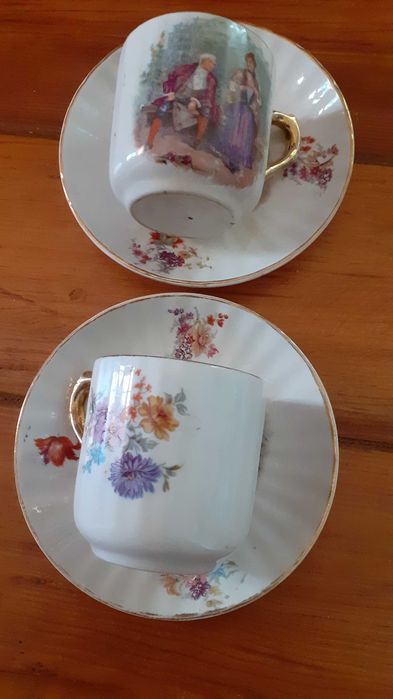 6 chávenas faiança de Sacavém muito antigas