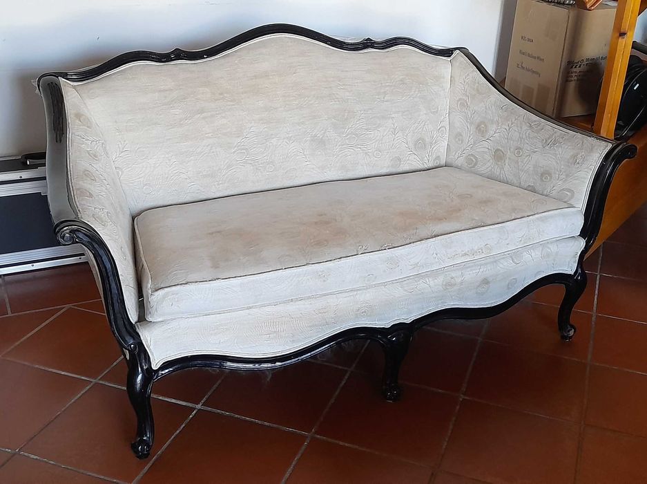 2 sofás vintage estilo Louis Honey