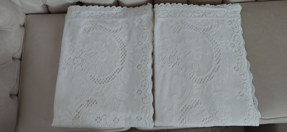 Firany koronkowe 2 sztuki