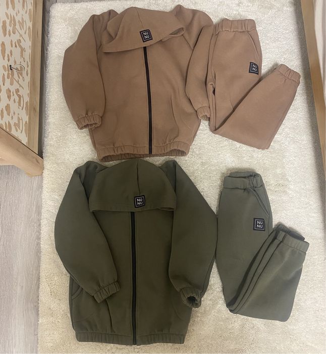 Dwa ocieplane dresy NuNu 128/134 stan idealny