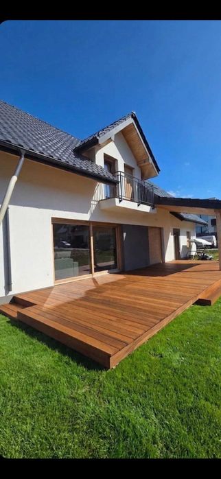 Tarasy, pergole, projekty indywidualne, wiaty, elewacje, schody zew