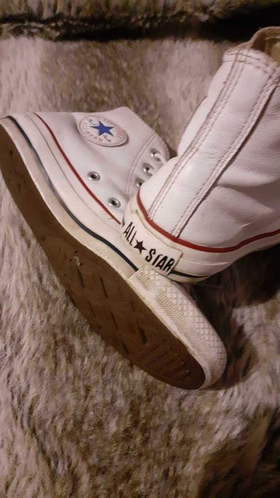 Oryginalne wysokie trampki Converse- Skórzane