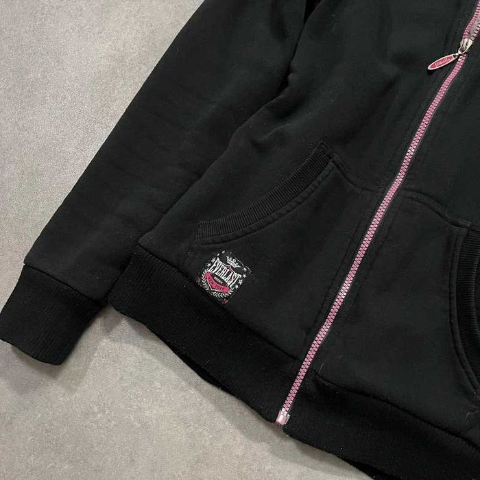 Vintage Bluza Everlast Zip Up Hoodie Sherpa Fleece Coquette Retro