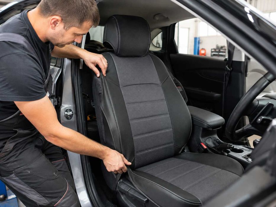 Установка авточохлів на сидіння авто — професійне затягування | Бердичів