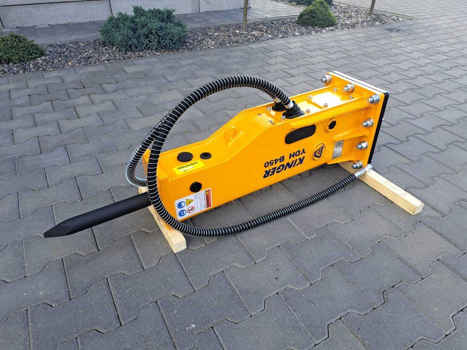 Młot hydrauliczny wyburzeniowy KINGER HB450 170kg do koparki GW 2 lata
