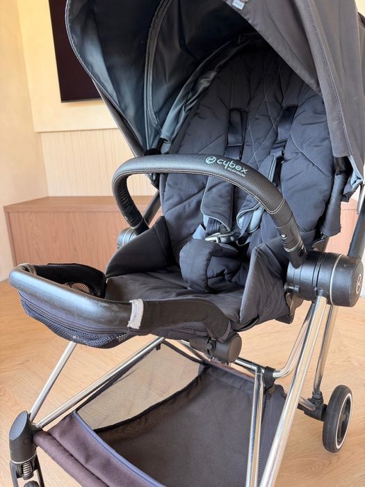 Wózek Cybex Mios 2.0 Chrome + Deep Black + śpiworek