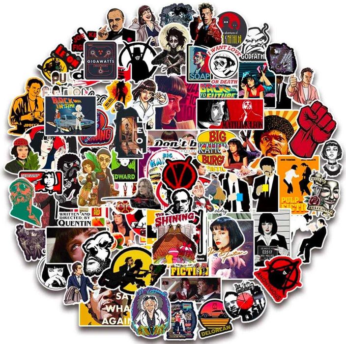 Стикеры на разную тематику, огромный выбор, наклейки от 25 штук