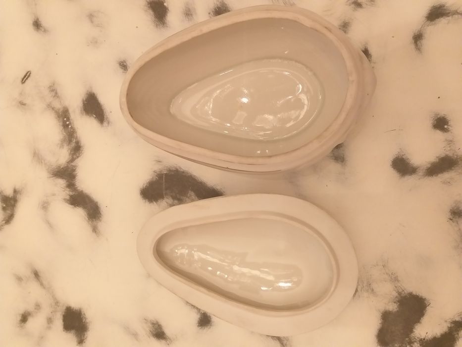 Stare duze puzderko z porcelany firmy Włocławek