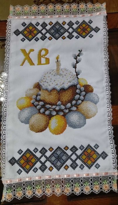 Рушник на кошик великодній