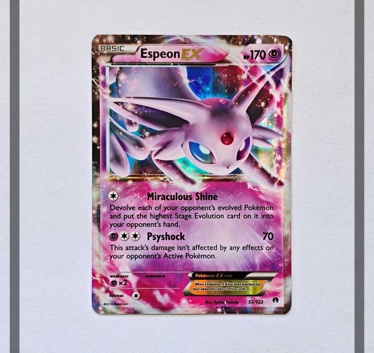 Espeon Ex 52/122 BKP Pokemon ENG-NM