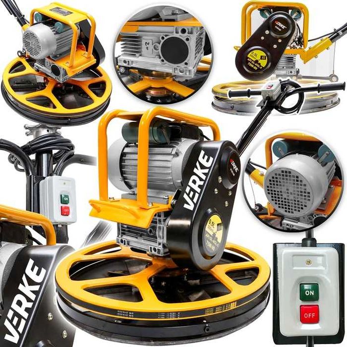 ZACIERACZKA ELEKTRYCZNA Do Betonu Krawędziarka 600mm 60cm 230V Talerz