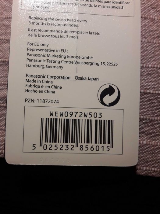 Końcówki szczoteczki panasonic WEW 0972 w