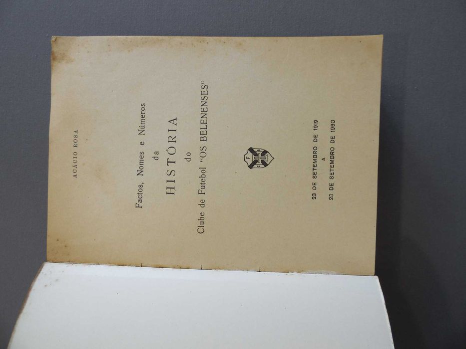 Livro Factos, Nomes e Números da História de "Os Belenenses"