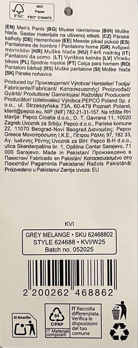 Spodnie Dresowe Męskie Pepco M nowe