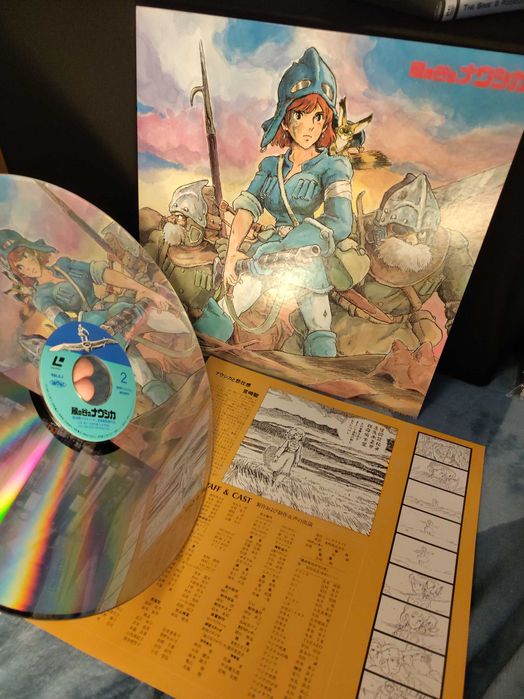 Nausicaä z Doliny Wiatru LaserDisc! Świetny prezent dla fana/ki Ghibli