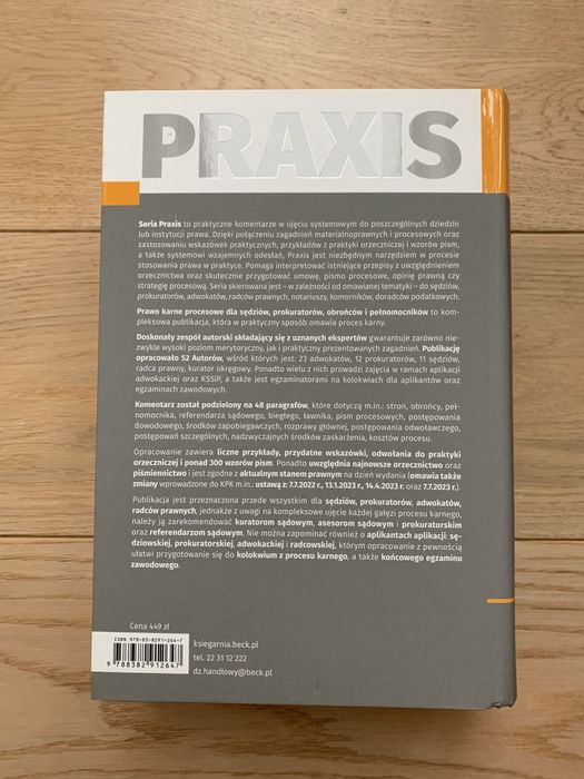 Praxis Prawo karne procesowe dla sędziów, prokuratorów, obrońców Beck