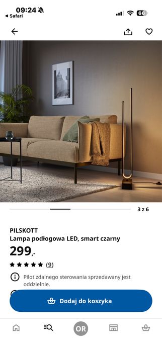 Lampa podlogowa led PILSKOTT