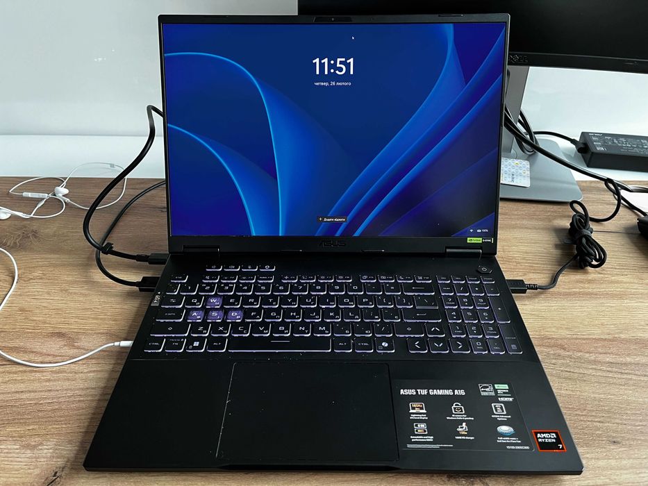 ASUS TUF Gaming A16 FA608UM-RV104 Jaeger Gray (90NR0KV1-M00860)