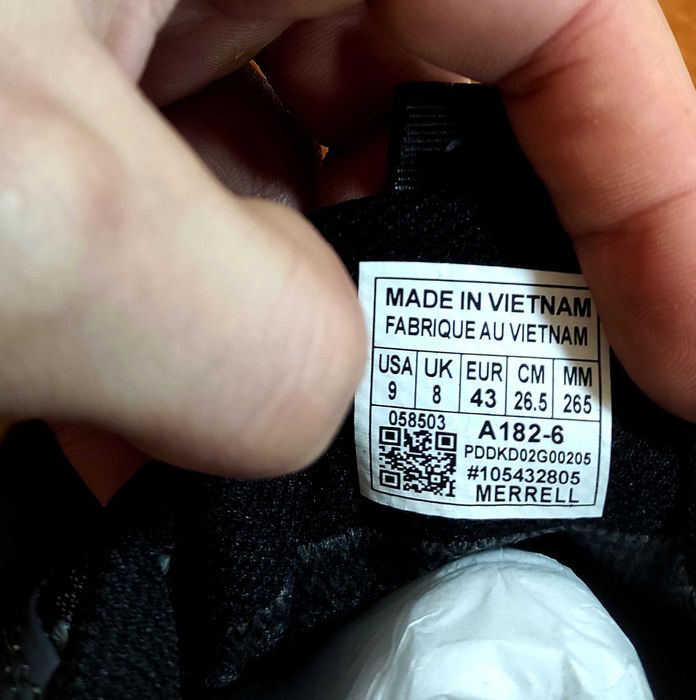 (2160) SALE Термо Зимові Кросівки Черевики Merrell чорні (41-45)