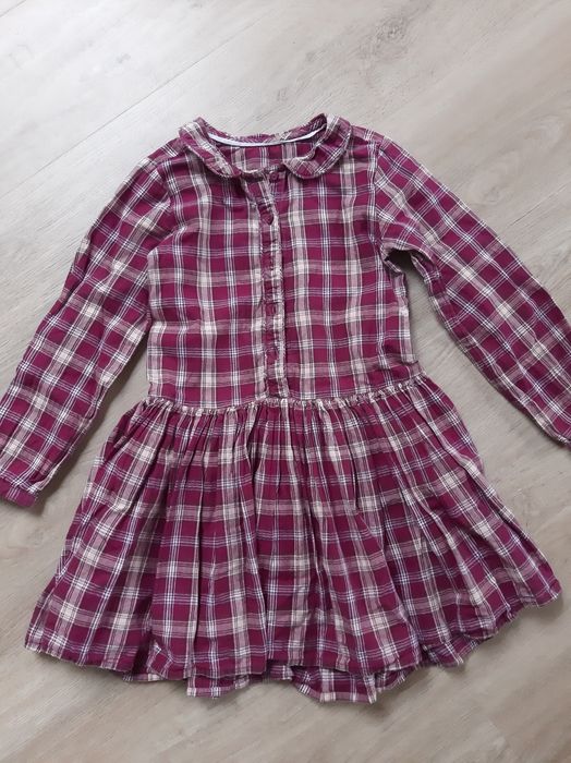 Sukienka 116 kratka Marks and Spencer długi rękaw świąteczna