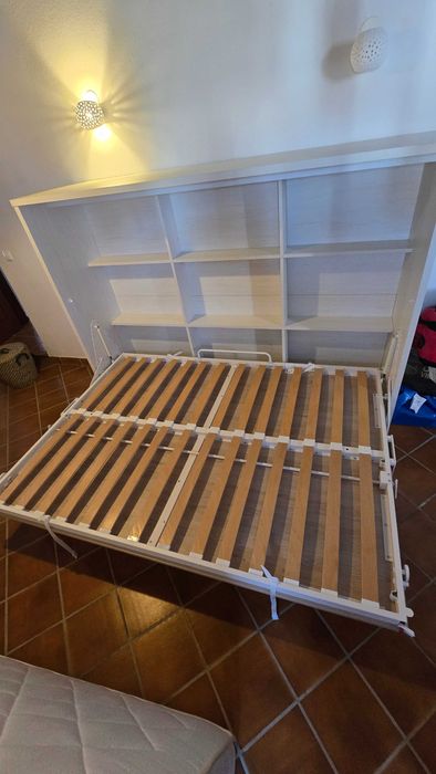 Cama de casal rebativel com colchão