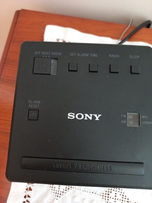 Rádio despertador Sony