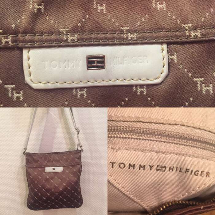 Torebka listonoszka Tommy Hilfiger karmelowa brązowa piękna