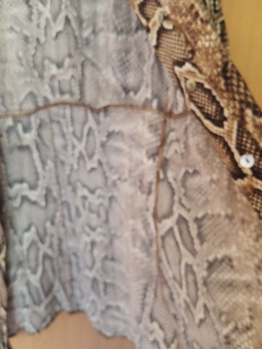 Túnica MANGO estampada padrão animal tamanho M