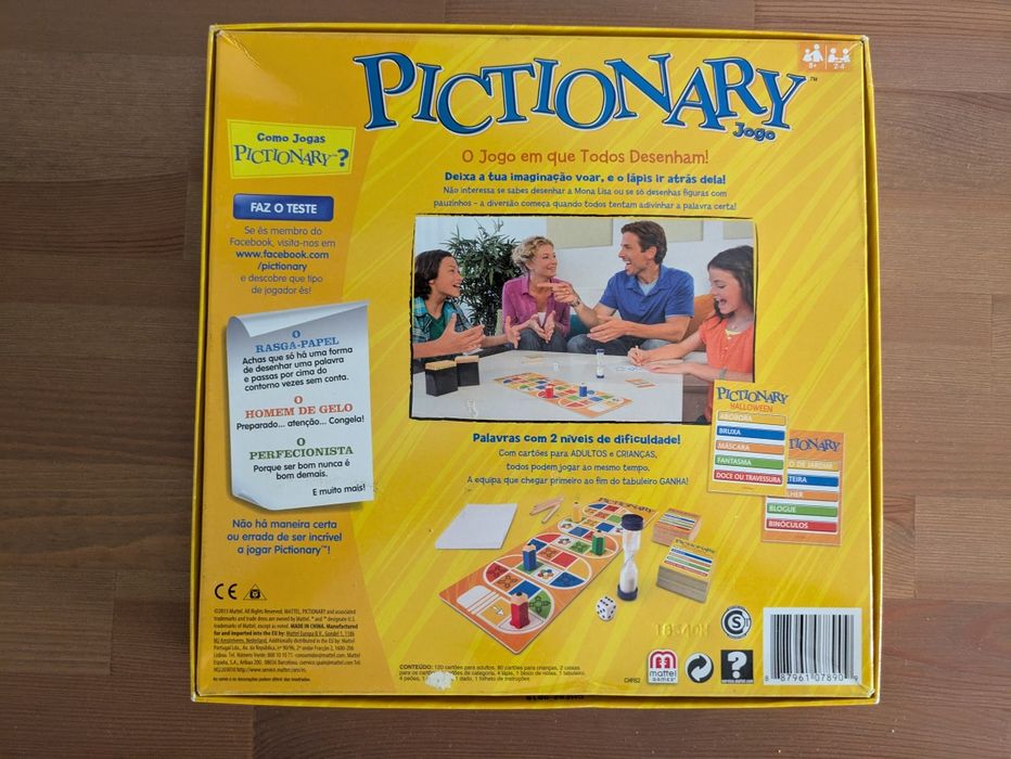 Jogo Tabuleiro - Pictionary 2 Níveis - Mattel