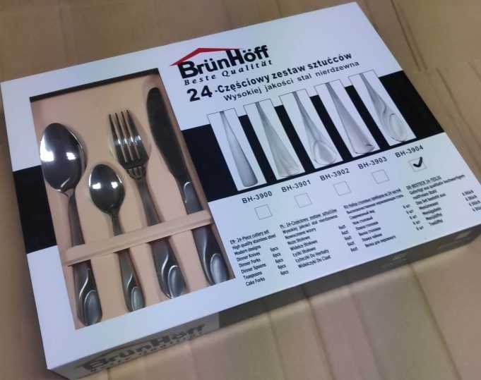 Sztućce 24el w pudełku satyna Brunhoff