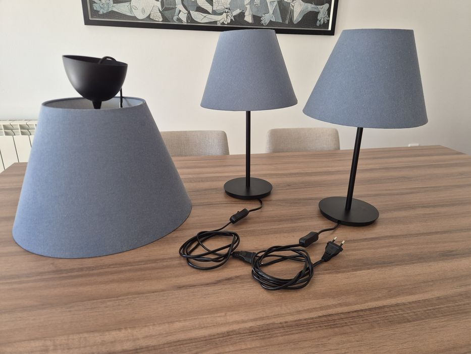 Conjunto 3 candeeiros IKEA
