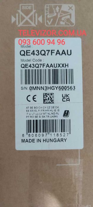 Телевізор Samsung QE43Q7F / 43Q7F самсунг