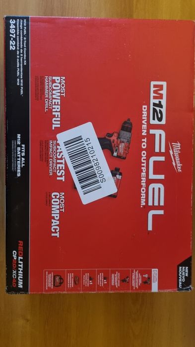 MILWAUKEE Zestaw Wiertarko-Wkrętarka Zakrętarka Udarowa 12V 2+2,0Ah